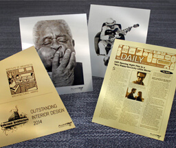 examples of photo-quality items made on alumamark metal sheets