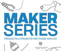 maker series with drawings of tools